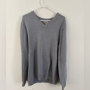 L.L. Bean Gray V-Neck Sweater